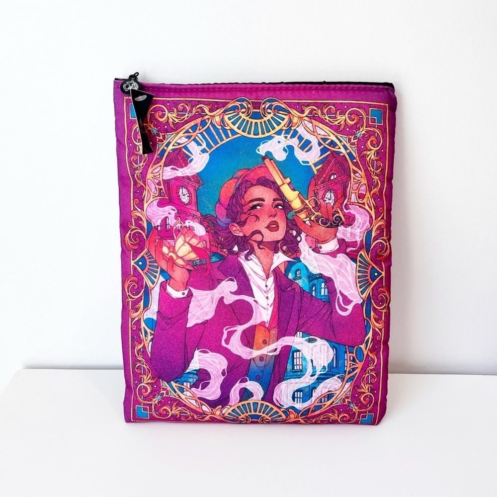 Fairyloot‎ Book Sleeve Purple Tempest of Tea Hafsah Faizal Padded Zippered Pouch